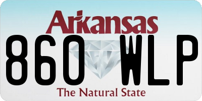 AR license plate 860WLP