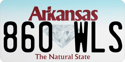 AR license plate 860WLS