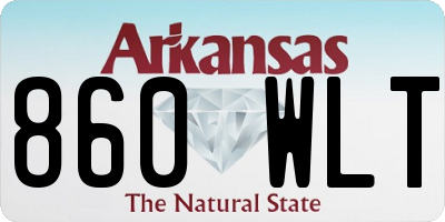 AR license plate 860WLT
