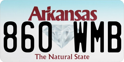 AR license plate 860WMB