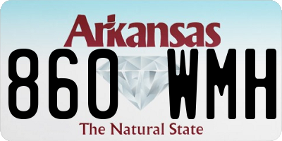 AR license plate 860WMH