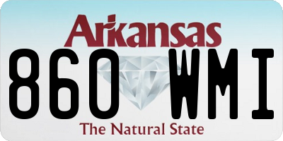 AR license plate 860WMI
