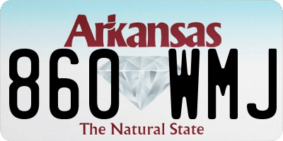 AR license plate 860WMJ