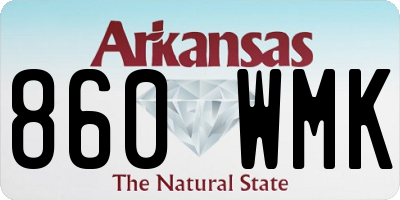 AR license plate 860WMK