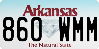 AR license plate 860WMM