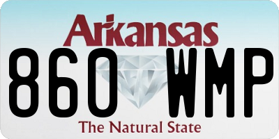 AR license plate 860WMP