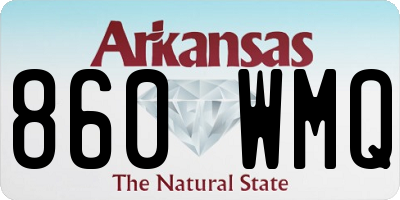 AR license plate 860WMQ
