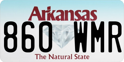 AR license plate 860WMR