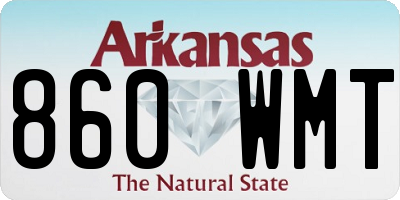 AR license plate 860WMT