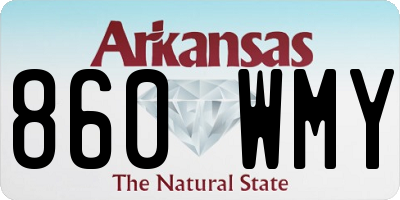 AR license plate 860WMY