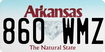 AR license plate 860WMZ