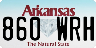AR license plate 860WRH