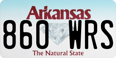 AR license plate 860WRS