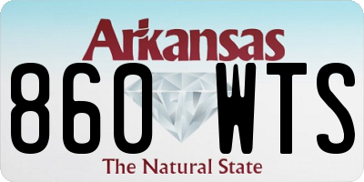 AR license plate 860WTS