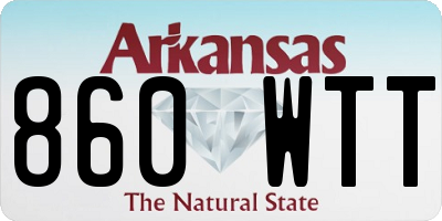 AR license plate 860WTT