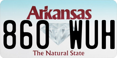 AR license plate 860WUH
