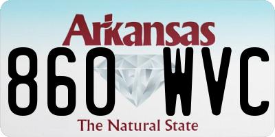 AR license plate 860WVC