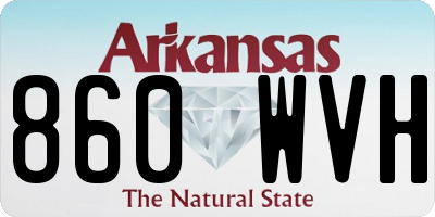 AR license plate 860WVH
