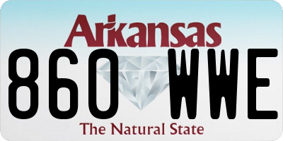 AR license plate 860WWE