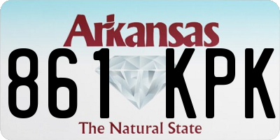 AR license plate 861KPK