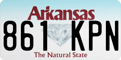 AR license plate 861KPN