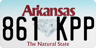 AR license plate 861KPP