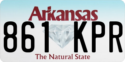 AR license plate 861KPR