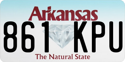 AR license plate 861KPU