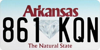 AR license plate 861KQN