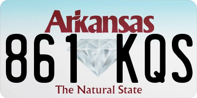 AR license plate 861KQS