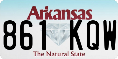 AR license plate 861KQW