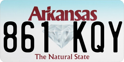 AR license plate 861KQY
