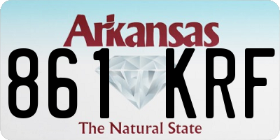AR license plate 861KRF