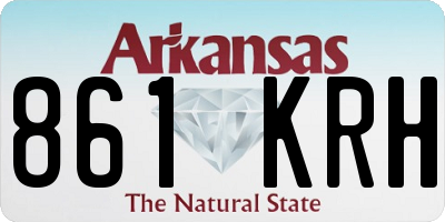 AR license plate 861KRH
