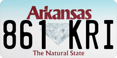 AR license plate 861KRI
