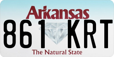 AR license plate 861KRT