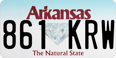 AR license plate 861KRW