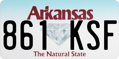 AR license plate 861KSF