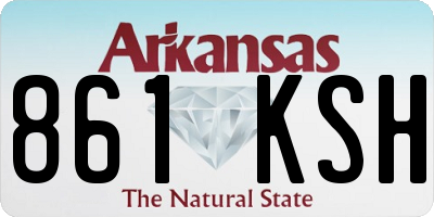 AR license plate 861KSH