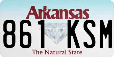 AR license plate 861KSM