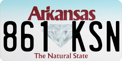 AR license plate 861KSN