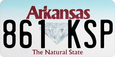 AR license plate 861KSP