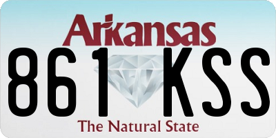 AR license plate 861KSS