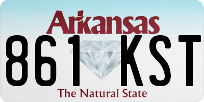 AR license plate 861KST