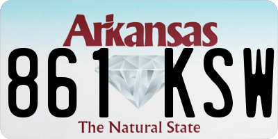 AR license plate 861KSW