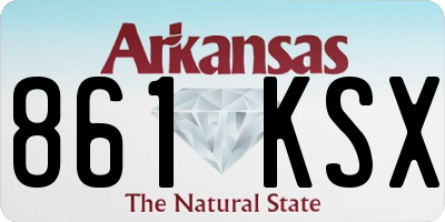AR license plate 861KSX