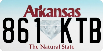 AR license plate 861KTB