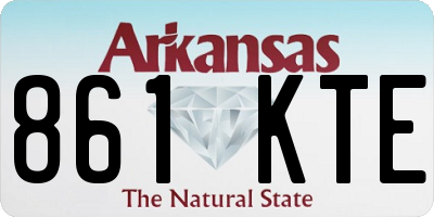 AR license plate 861KTE