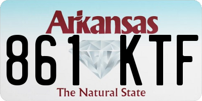 AR license plate 861KTF