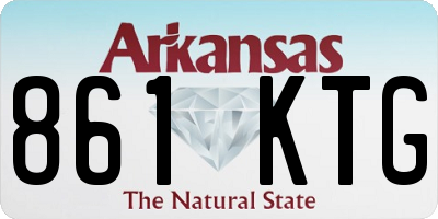 AR license plate 861KTG